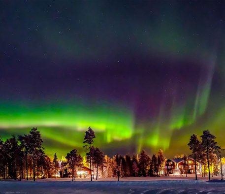 Bezaubernde Nordlichter in Lappland