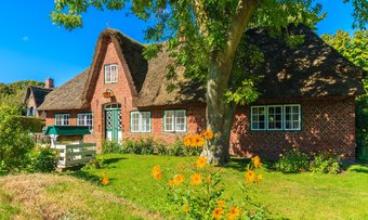 Typisches Fischerhaus auf Sylt